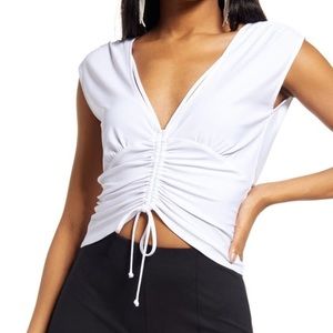 Open Edit V neck top